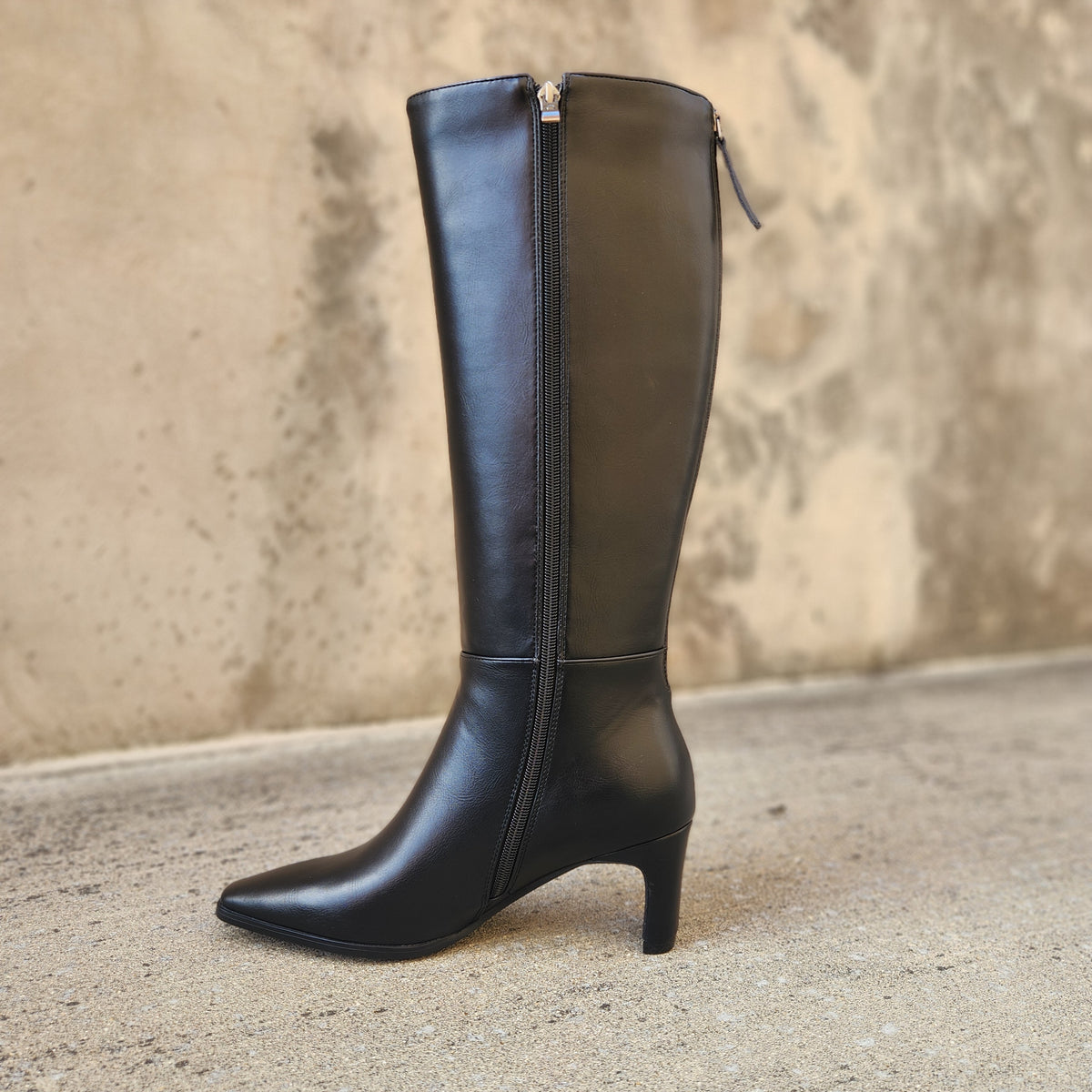 AQUA FLEX Duchess Vegan Leather Waterproof Tall Boot