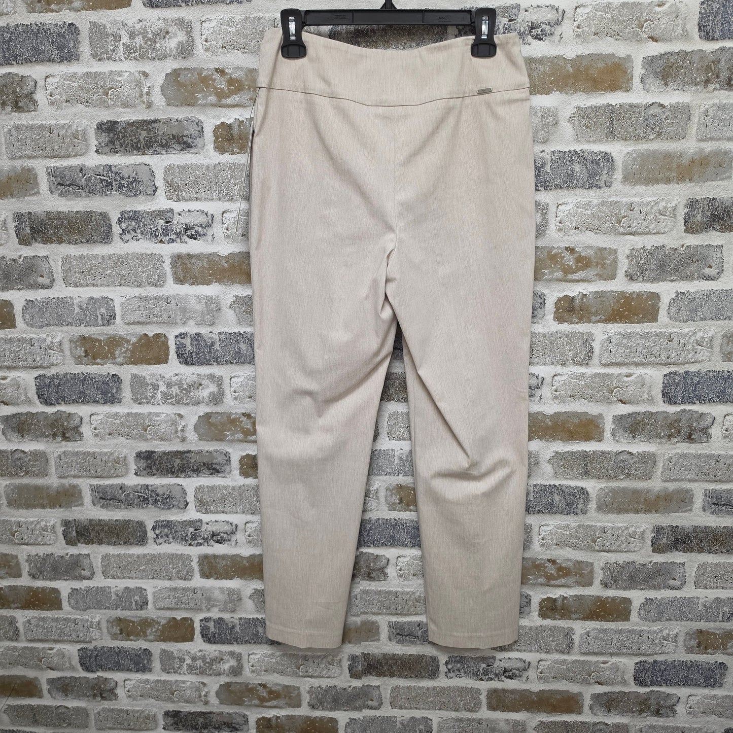 UP! 68450 Linen Effect Techno Ankle Pant Sand