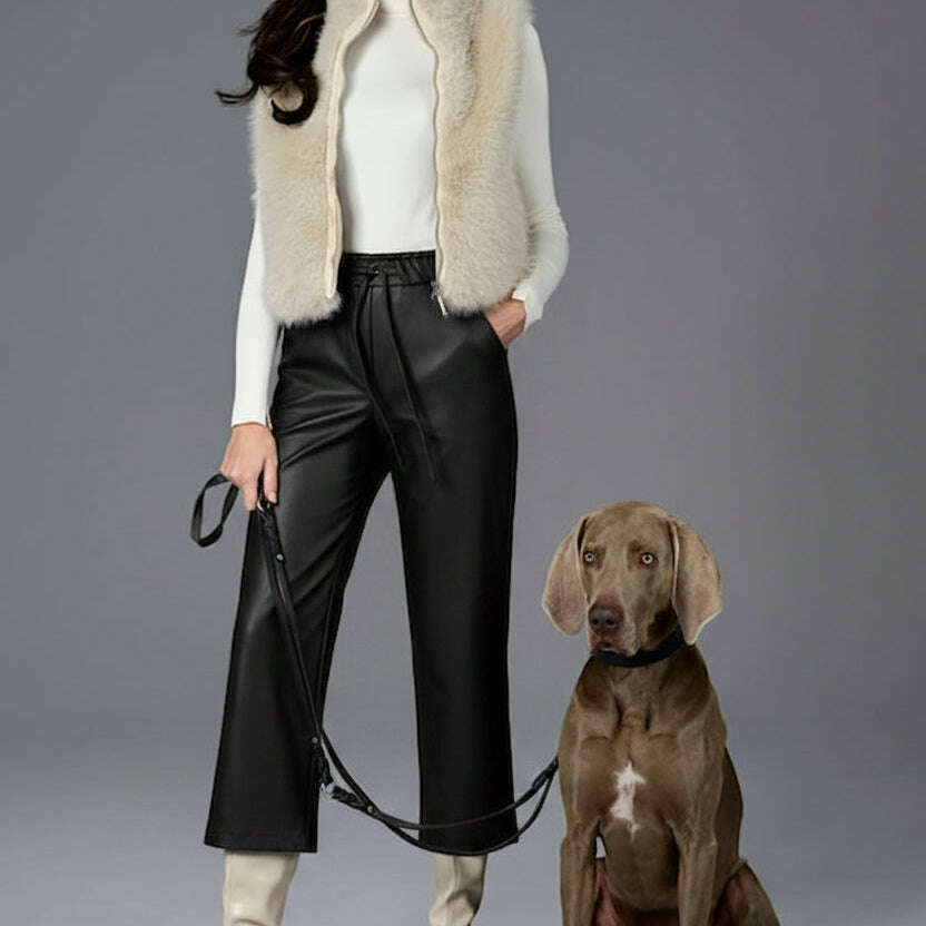 ROBELL Kati Faux Leather Crop