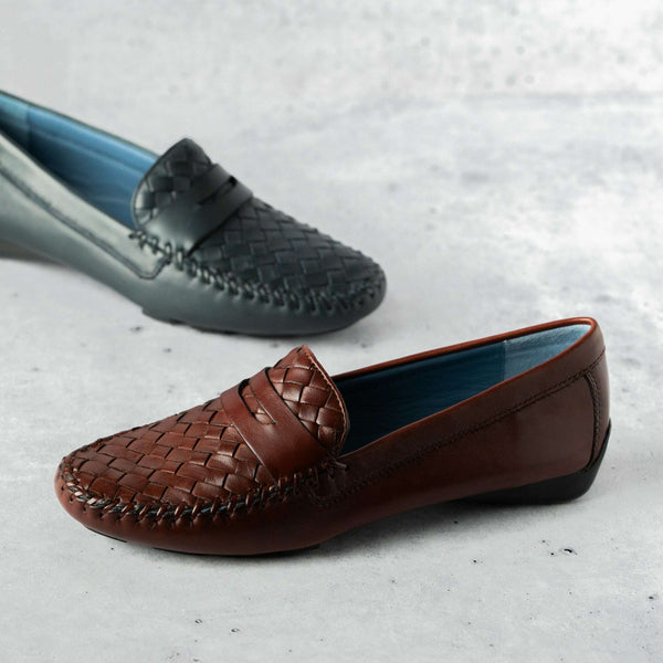 Robert Zur Mens Bermuda Brown Shoes (NWT) Robert Zur Bermuda Mens Brown Leather Loafers & Slip Ons  main image 4