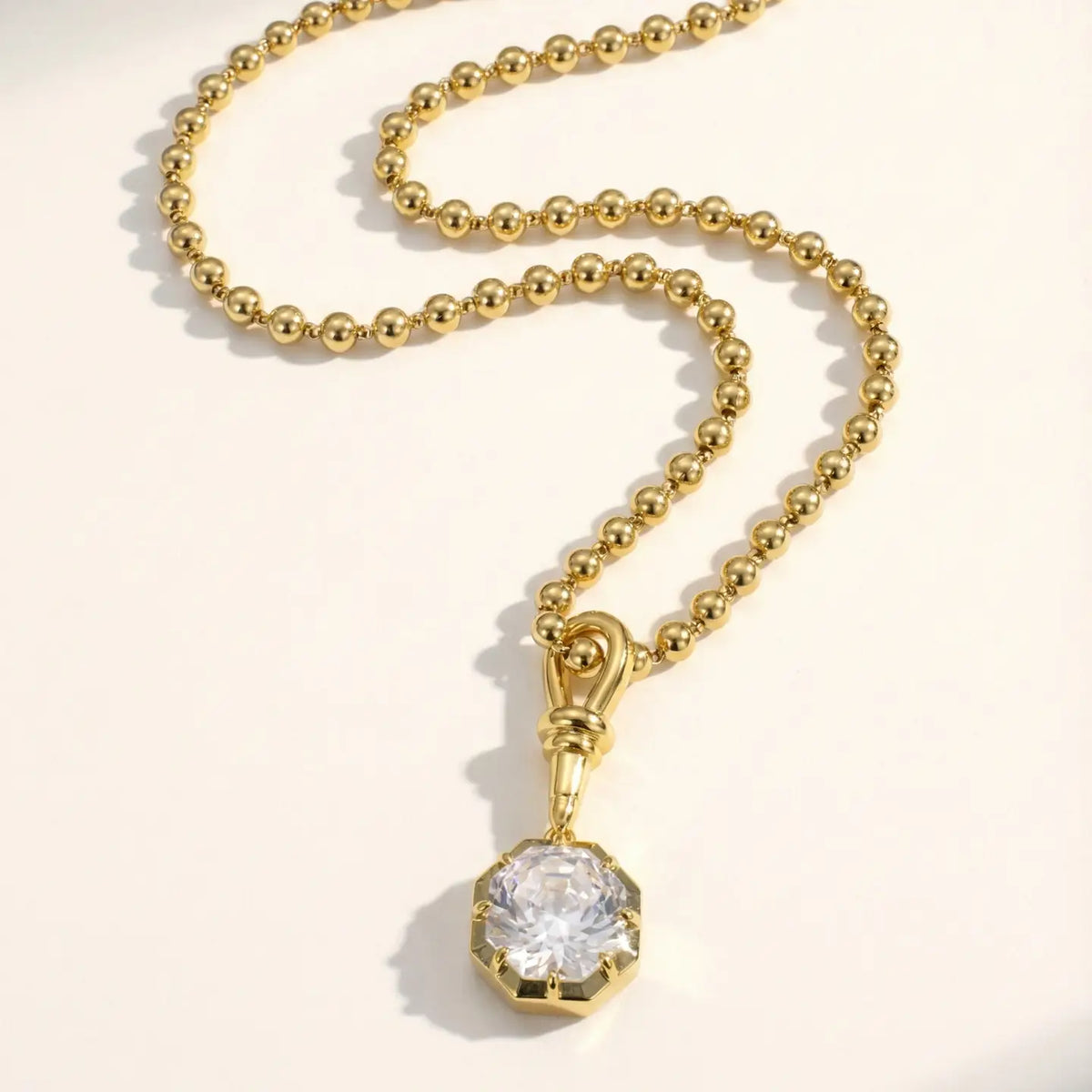 NATIVE GEM Foundry Georgian Rose Collet Necklace