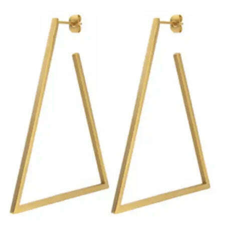 SAHIRA - Geo Triangle Earrings, ACCESSORIES, Sahira Jewelry, Plum Bottom