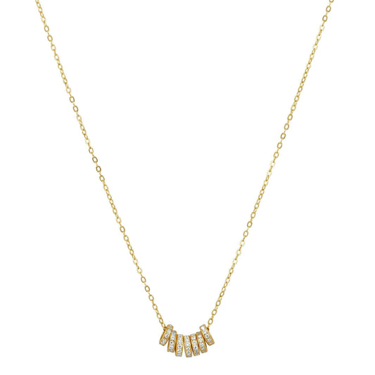 Sahira Jewelry Design - Ilona Dainty Necklace: Gold, Necklaces, Sahira Jewelry Design, Plum Bottom
