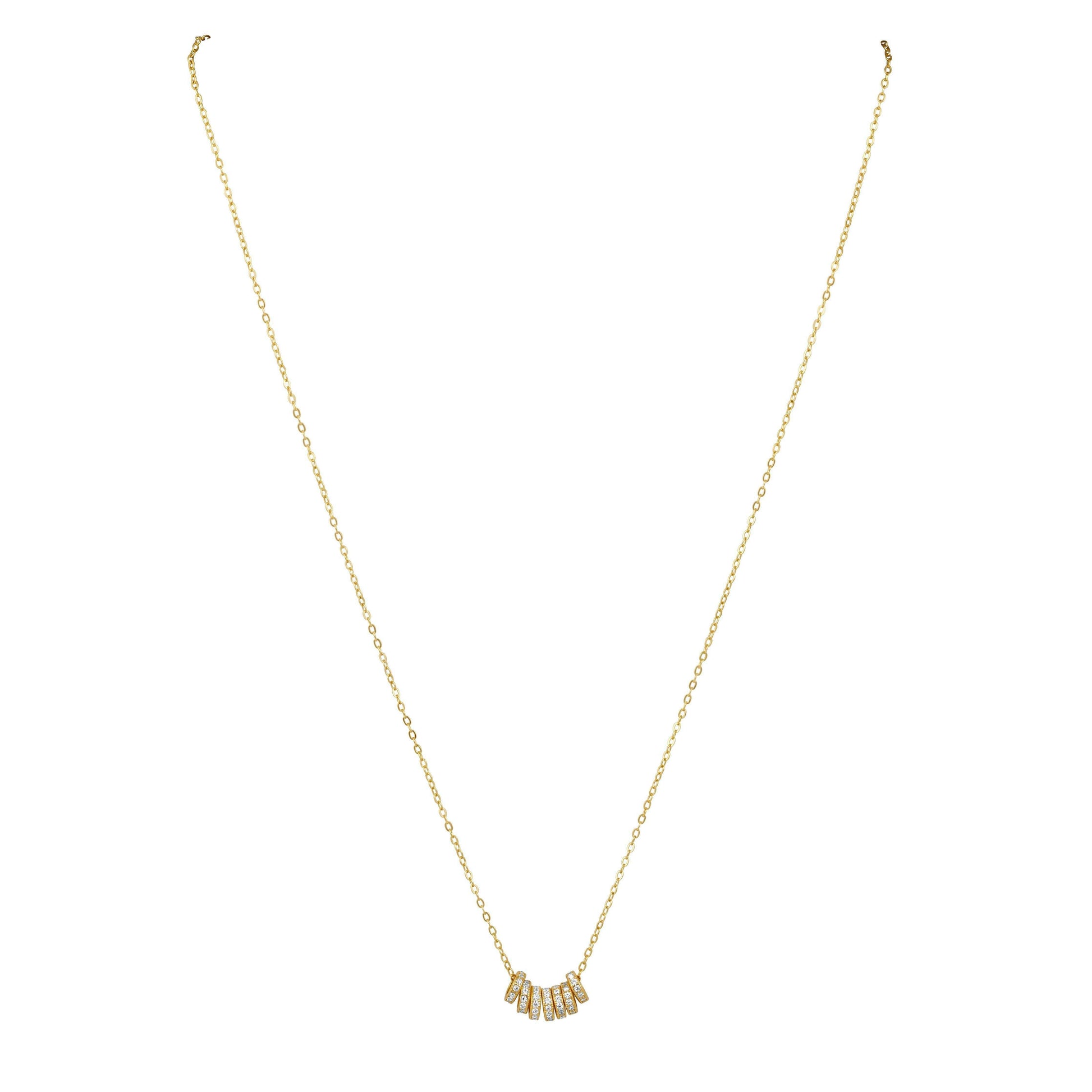 Sahira Jewelry Design - Ilona Dainty Necklace: Gold, Necklaces, Sahira Jewelry Design, Plum Bottom