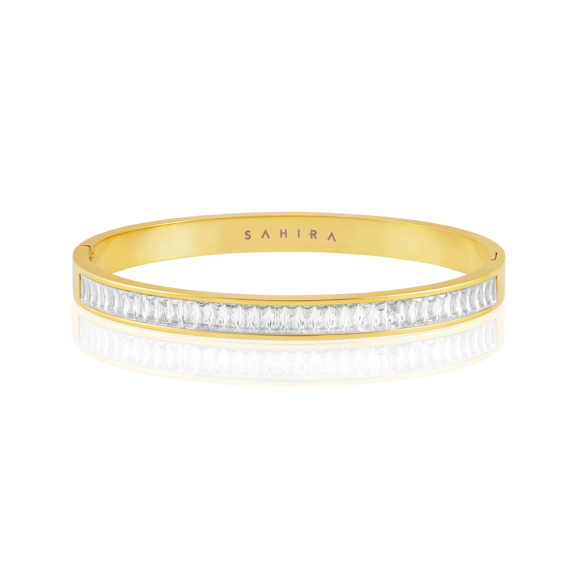Sahira Jewelry Design - Nicola Cz Bracelet: Gold, Bracelets, Sahira Jewelry Design, Plum Bottom