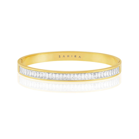 Sahira Jewelry Design - Nicola Cz Bracelet: Gold, Bracelets, Sahira Jewelry Design, Plum Bottom