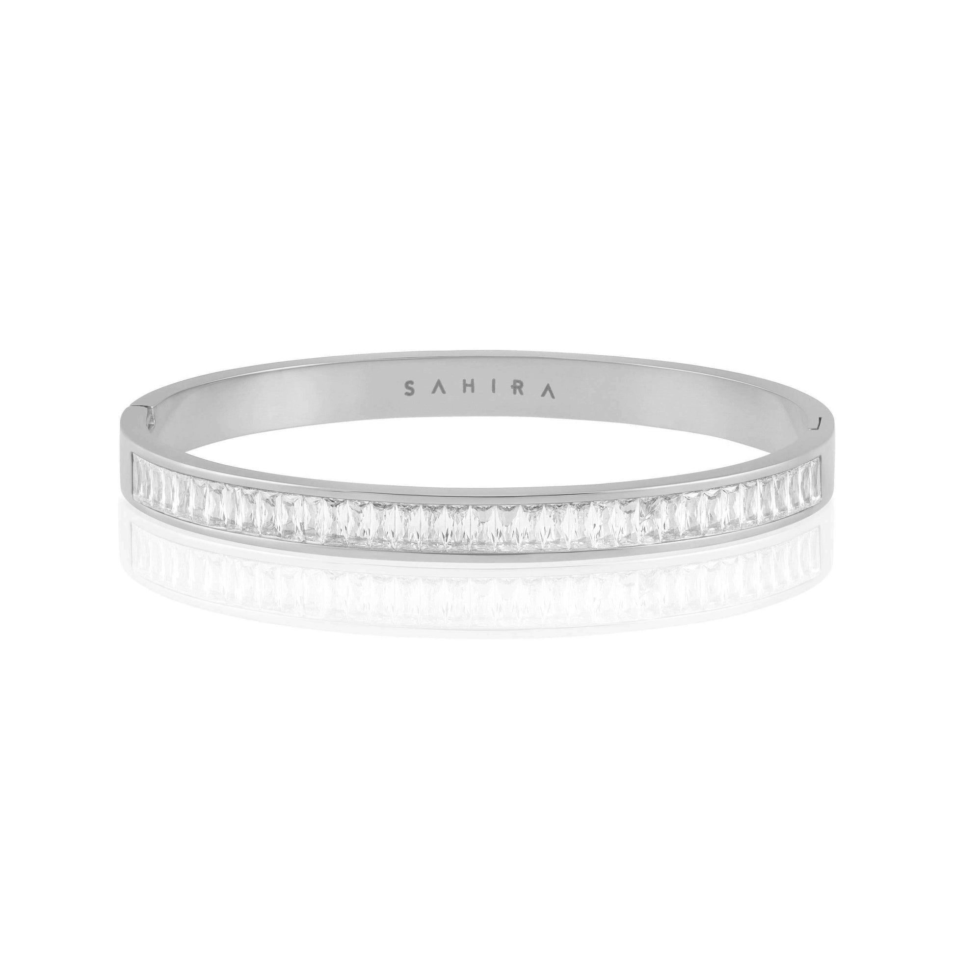 Sahira Jewelry Design - Nicola Cz Bracelet: Silver, Bracelets, Sahira Jewelry Design, Plum Bottom
