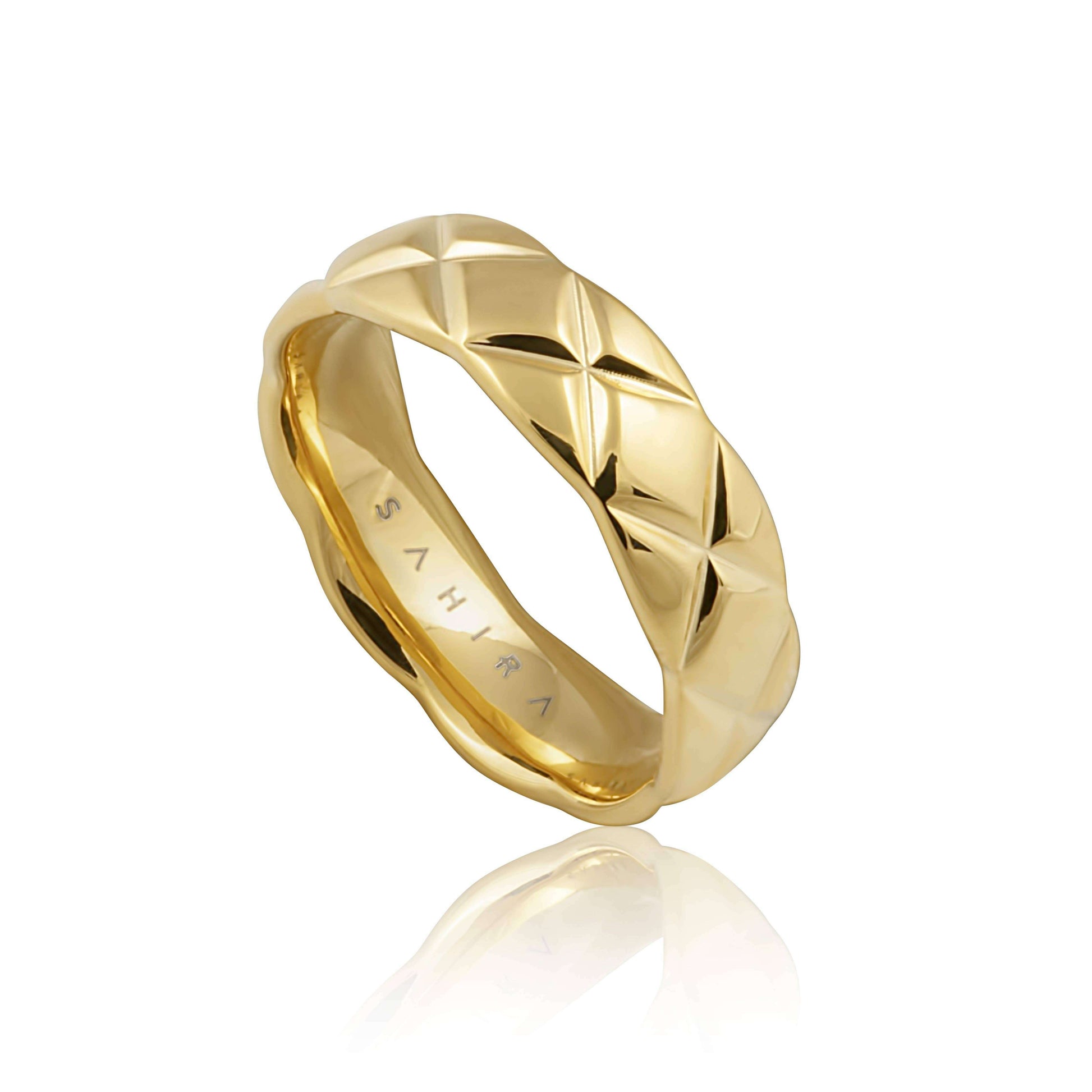 Sahira Jewelry Design - Quilt Ring: 7, JEWELRY, Sahira Jewelry Design, Plum Bottom