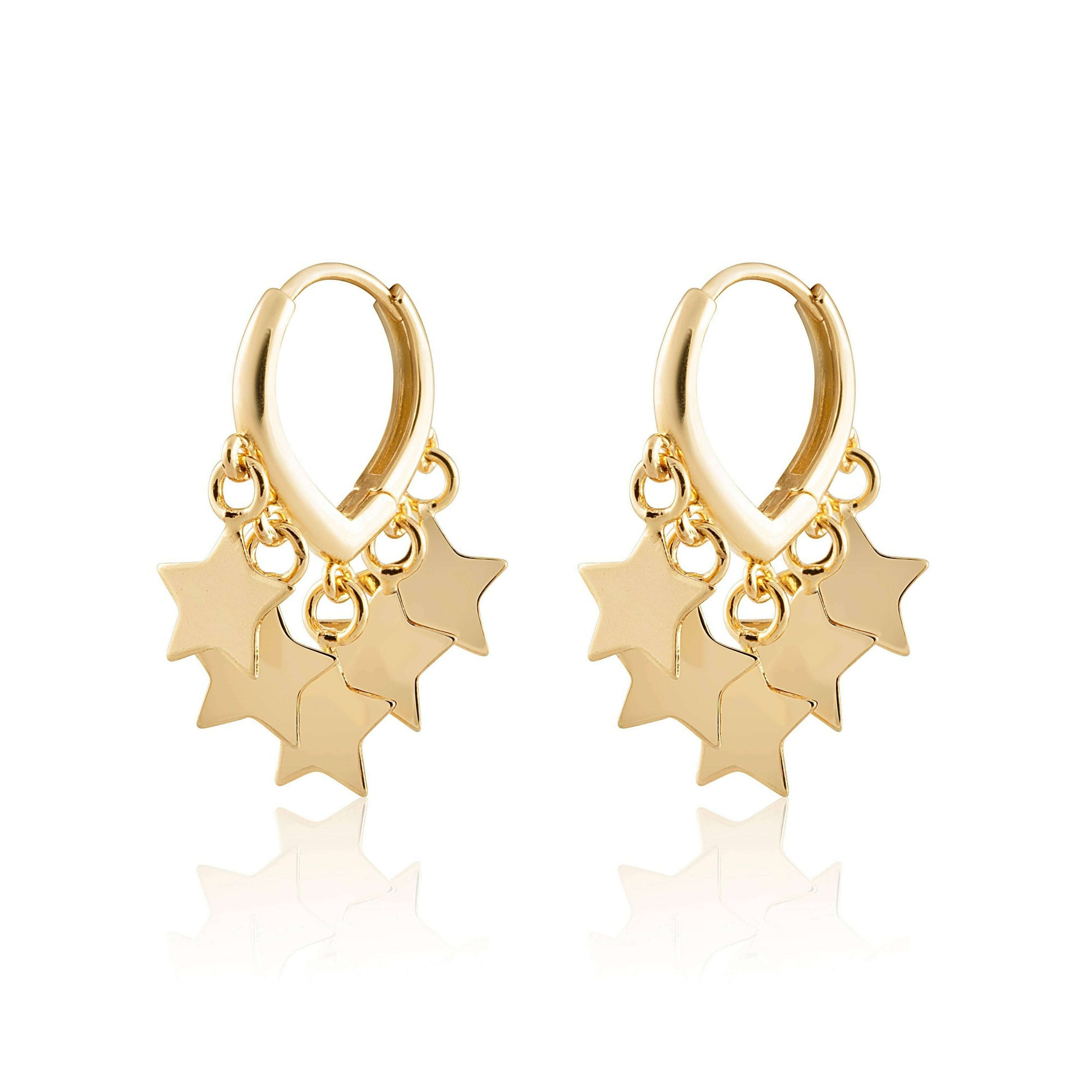Sahira Jewelry Design - Star Shaker Earrings - Gold, ACCESSORIES, Sahira Jewelry Design, Plum Bottom