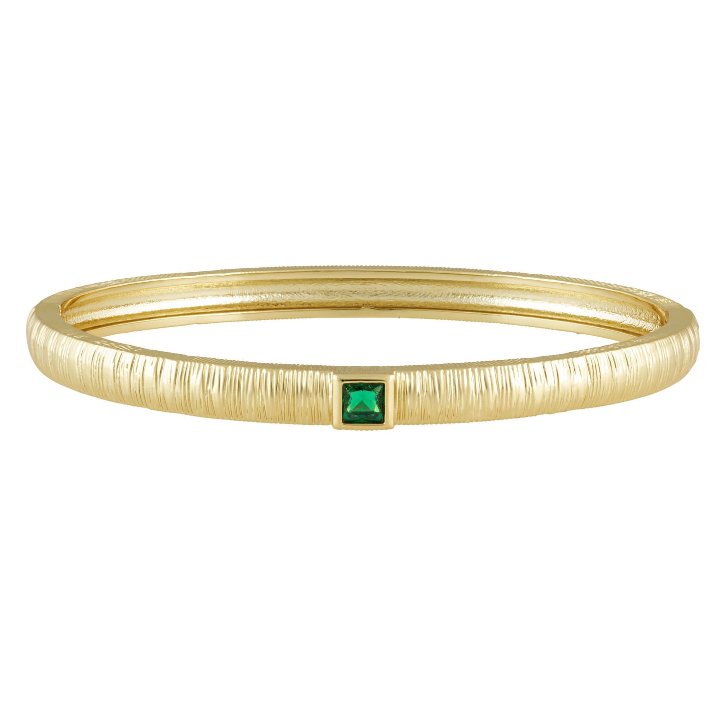 Sahira Jewelry Design - Winnie Cz Bangle Emerald, Bracelets, Sahira Jewelry Design, Plum Bottom