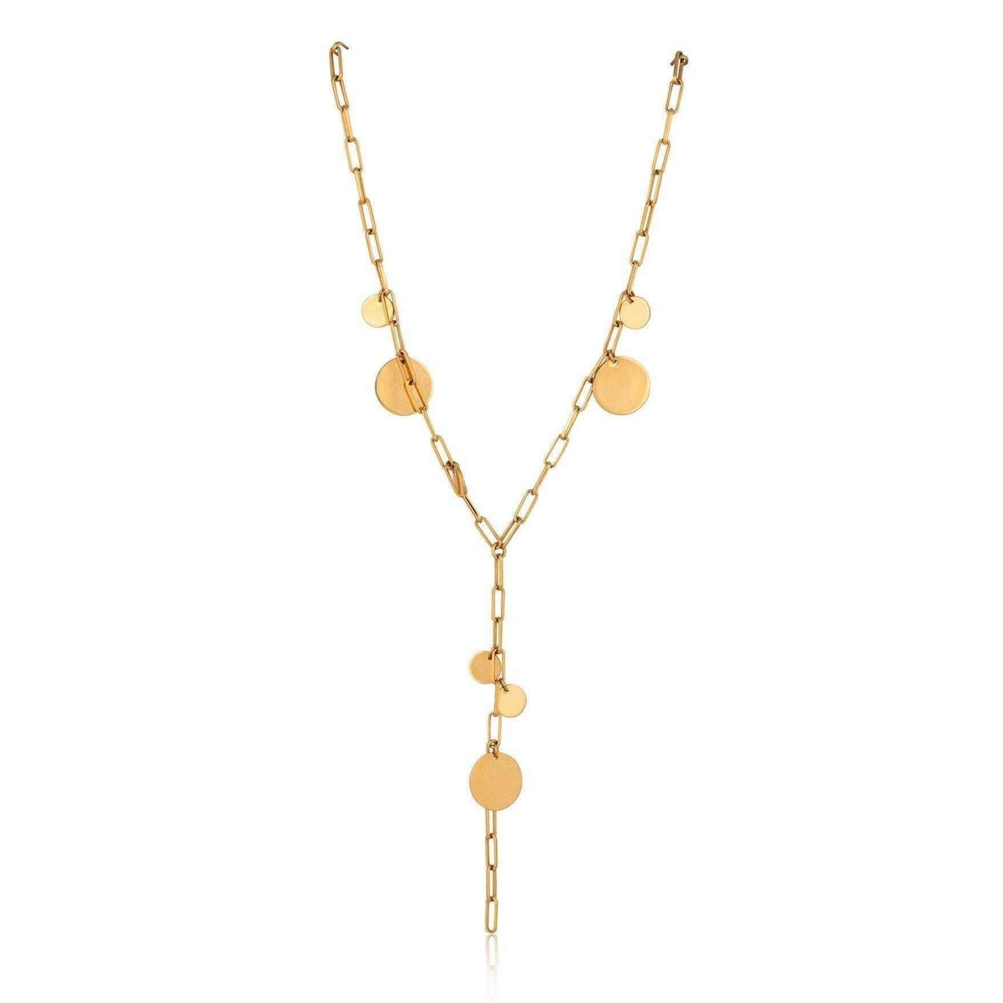 Sahira Jewelry Design - Zara Dot Lariat, Necklaces, Sahira Jewelry Design, Plum Bottom