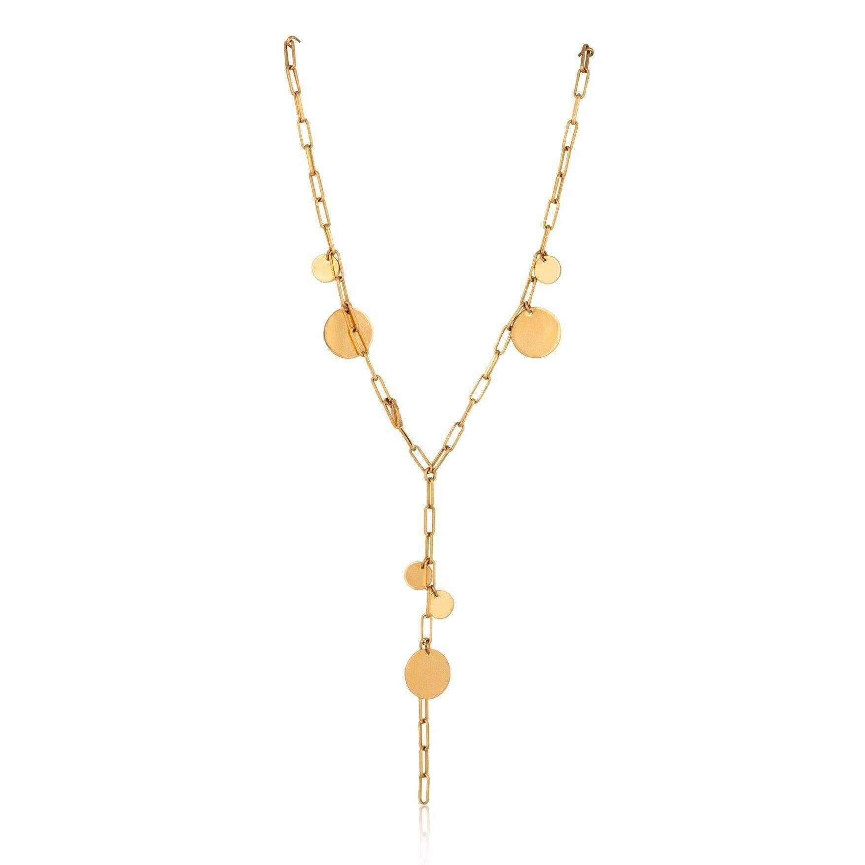 Sahira Jewelry Design - Zara Dot Lariat, Necklaces, Sahira Jewelry Design, Plum Bottom