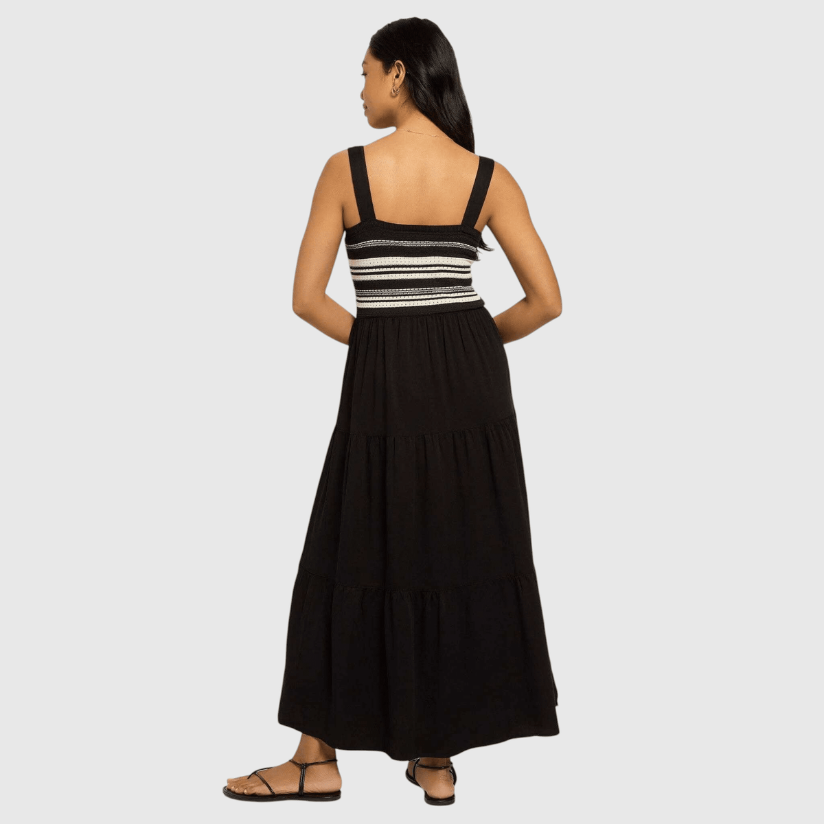 Seventy Eight and Sunny (SEAS)-Penny Tiered Dress, CLOTHING, Seventy Eight and Sunny (SEAS), Plum Bottom