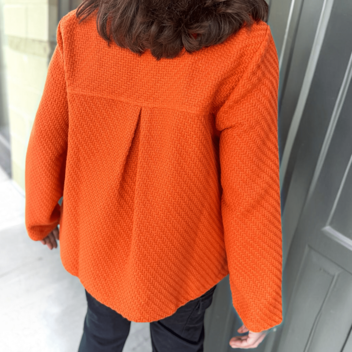 SHANA APPAREL 26823 Button Swing Jacket