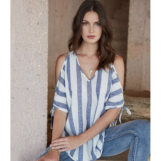 karen-kane---cold-shoulder-tie-sleeve-top---stripeclothingkaren-kaneplum-bottom-34086347