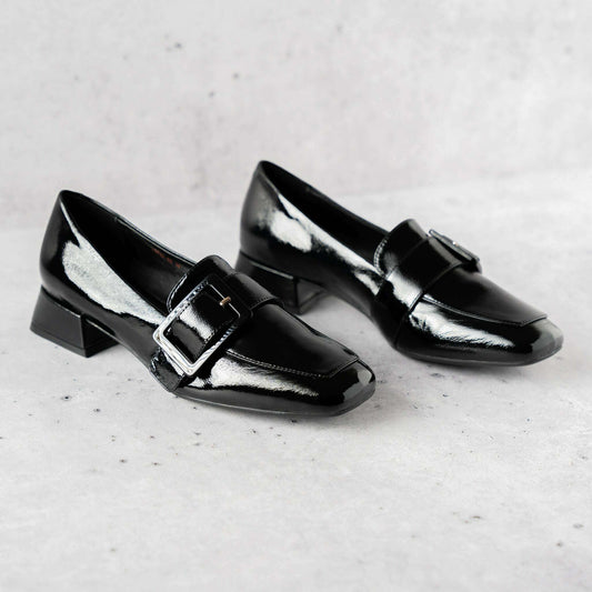 THE FLEXX - Laurene - Black Patent, Loafers, THE FLEXX, Plum Bottom