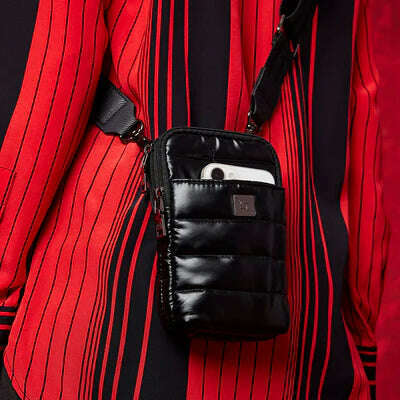 THINK ROYLN - Buzz Me Cell Phone Bag in Pearl Cashmere or Black Pearl, Handbags, THINK ROYLN, Plum Bottom