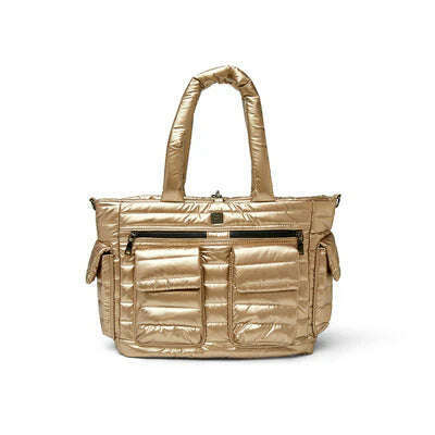 THINK ROYLN - Reversible Tote in Pearl Olive & Pearl Cashmere, Handbags, THINK ROYLN, Plum Bottom