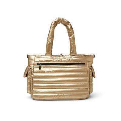 THINK ROYLN - Reversible Tote in Pearl Olive & Pearl Cashmere, Handbags, THINK ROYLN, Plum Bottom