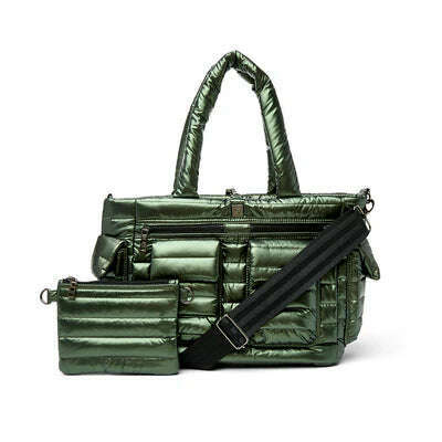 THINK ROYLN - Reversible Tote in Pearl Olive & Pearl Cashmere, Handbags, THINK ROYLN, Plum Bottom