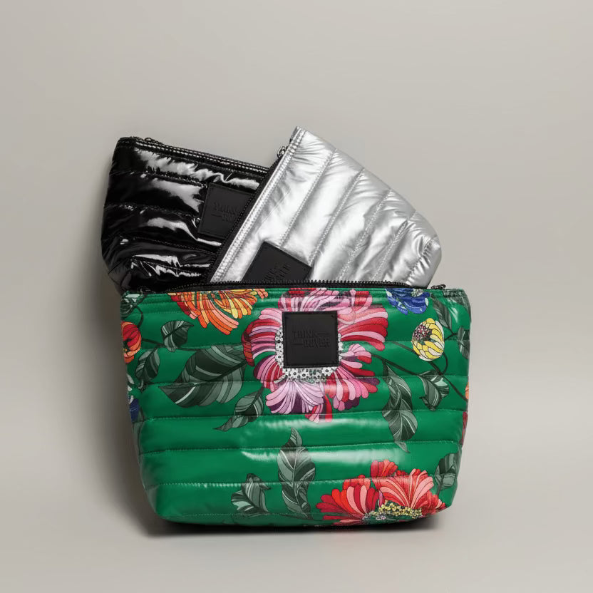 THINK ROYLN Travel Trio Green Floral, ACCESSORIES, THINK ROYLN, Plum Bottom