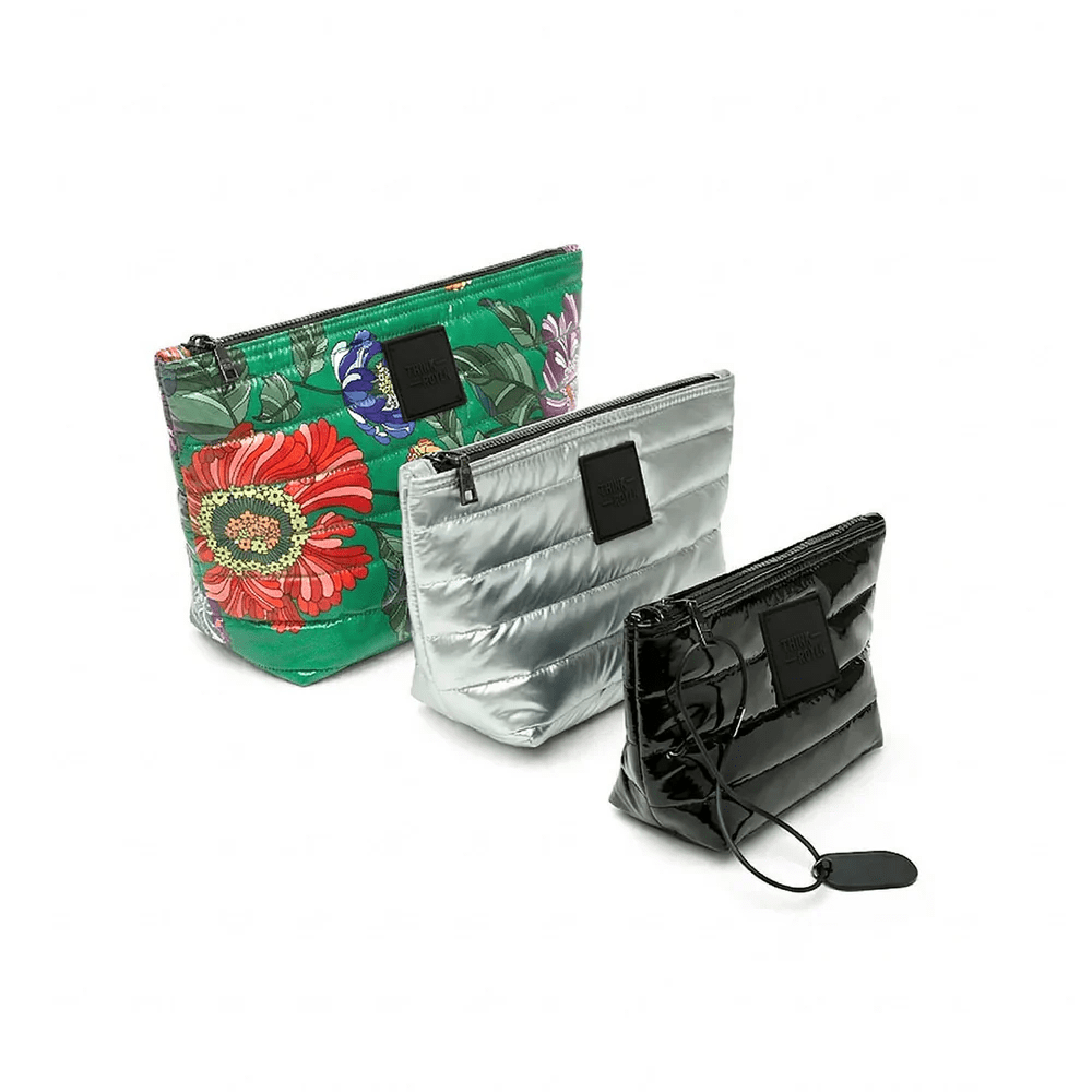 THINK ROYLN Travel Trio Green Floral, ACCESSORIES, THINK ROYLN, Plum Bottom