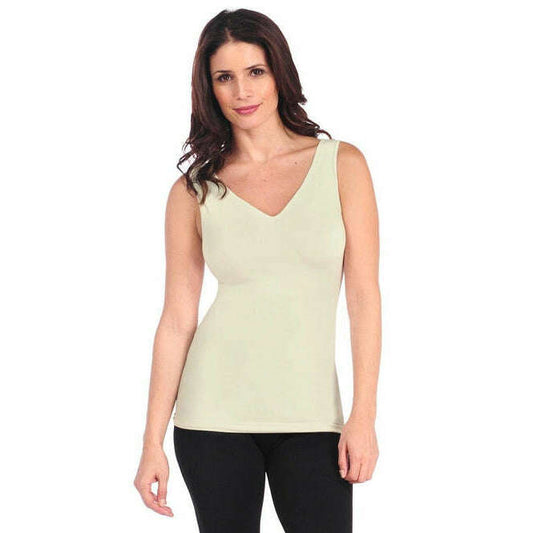 Tina Stephens - REVERSIBLE TANK - Cream, CLOTHING, Tina Stephens, Plum Bottom