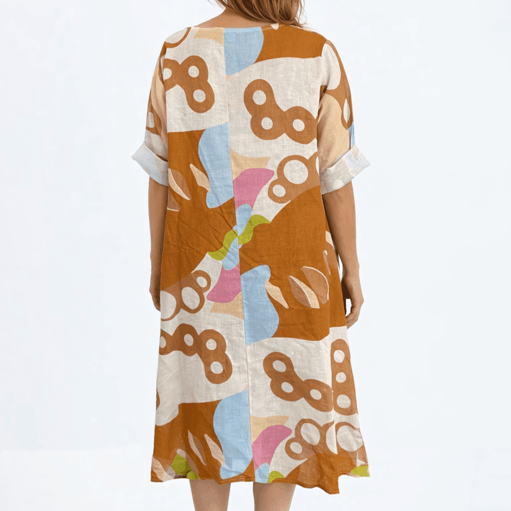 [TINA Stephens Italy/Tees By Tina - April Reef Pocket Dress (DSS165E): 250 Beige / One Size], [], [TINA Stephens Italy/Tees By Tina], [Plum Bottom].