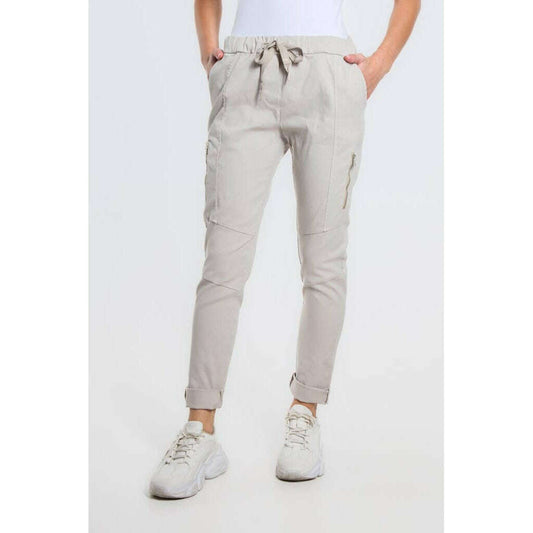 [TINA Stephens Italy/Tees By Tina - Danica Side Zipper Pant (PL155): 250 Beige], [CLOTHING], [TINA Stephens Italy/Tees By Tina], [Plum Bottom].