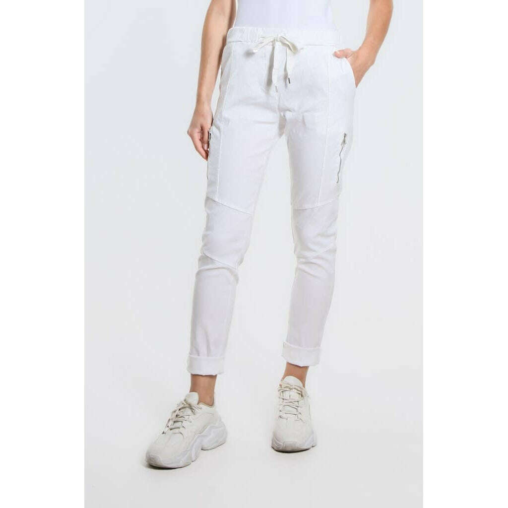TINA STEPHENS ITALY Danica Side Zipper Pant White, CLOTHING, TINA Stephens Italy/Tees By Tina, Plum Bottom
