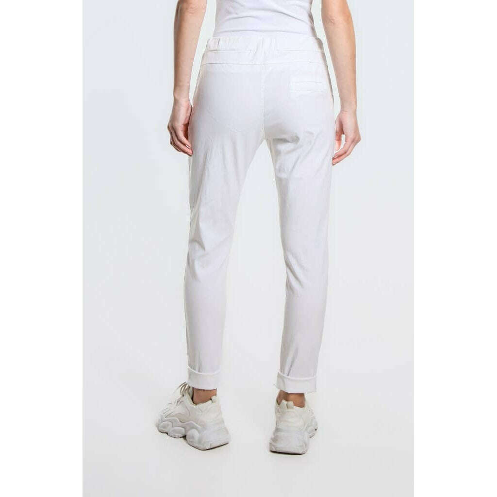 TINA STEPHENS ITALY Danica Side Zipper Pant White, CLOTHING, TINA Stephens Italy/Tees By Tina, Plum Bottom
