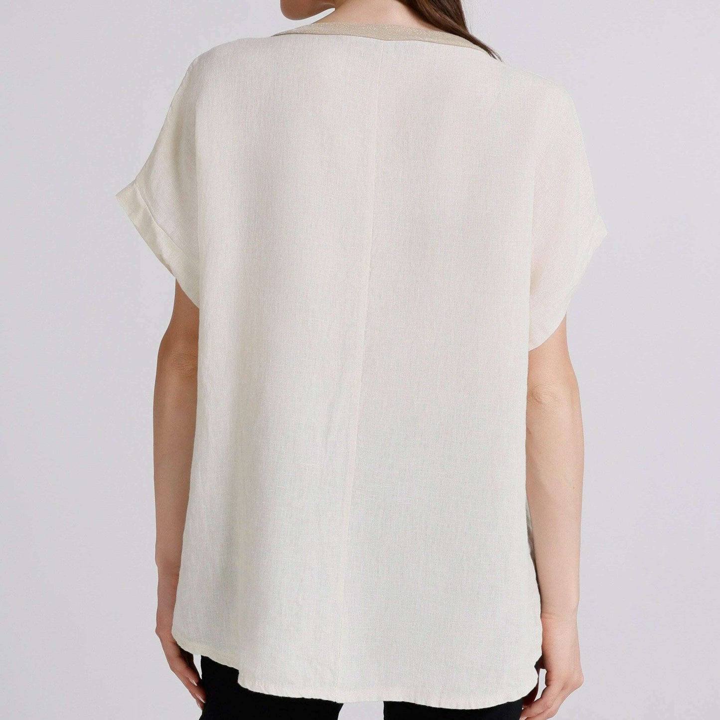 [TINA Stephens Italy/Tees By Tina - Zola Heart Linen T-Shirt (BSS916L): 250 Beige / One Size], [], [TINA Stephens Italy/Tees By Tina], [Plum Bottom].