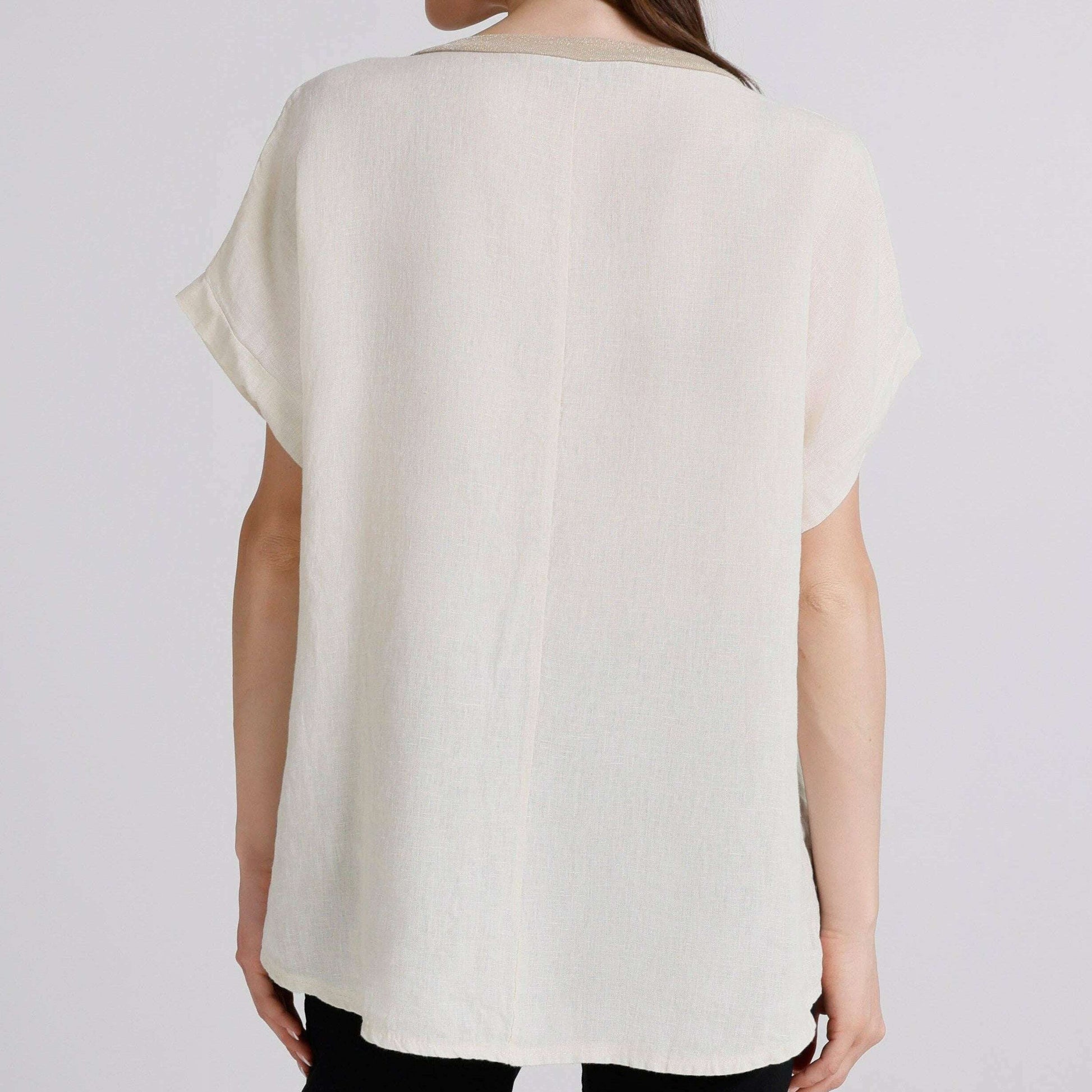 [TINA Stephens Italy/Tees By Tina - Zola Heart Linen T-Shirt (BSS916L): 250 Beige / One Size], [], [TINA Stephens Italy/Tees By Tina], [Plum Bottom].