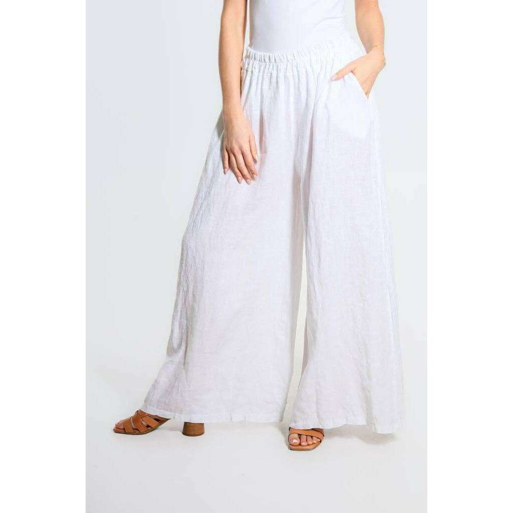 [TINA Stephens Italy/Tees By Tina - Angelena Linen Wide Leg Pant (PL187): 681 Blush], [], [TINA Stephens Italy/Tees By Tina], [Plum Bottom].