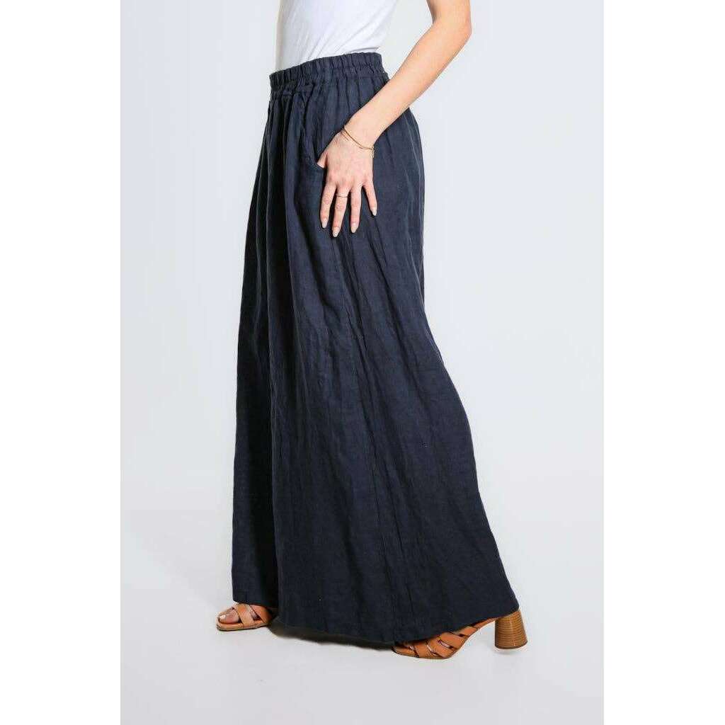 [TINA Stephens Italy/Tees By Tina - Angelena Linen Wide Leg Pant (PL187): 681 Blush], [], [TINA Stephens Italy/Tees By Tina], [Plum Bottom].