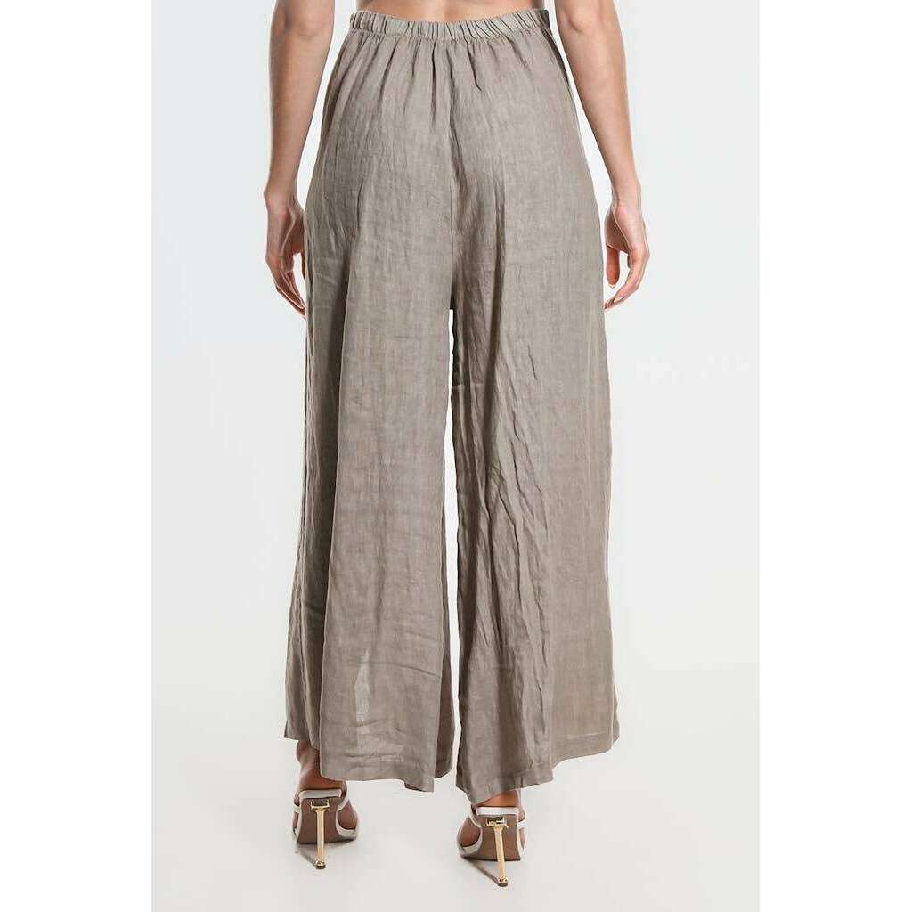 [TINA Stephens Italy/Tees By Tina - Gracelynn Button Linen Pant (PL135): 210 Taupe], [], [TINA Stephens Italy/Tees By Tina], [Plum Bottom].