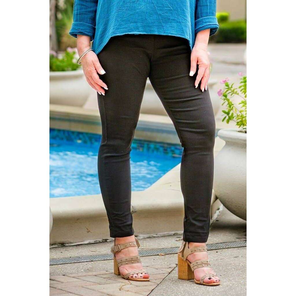 [TINA Stephens Italy/Tees By Tina - Haley Stretch Tie Waist Pant (PL119): 100 White / One Size], [], [TINA Stephens Italy/Tees By Tina], [Plum Bottom].