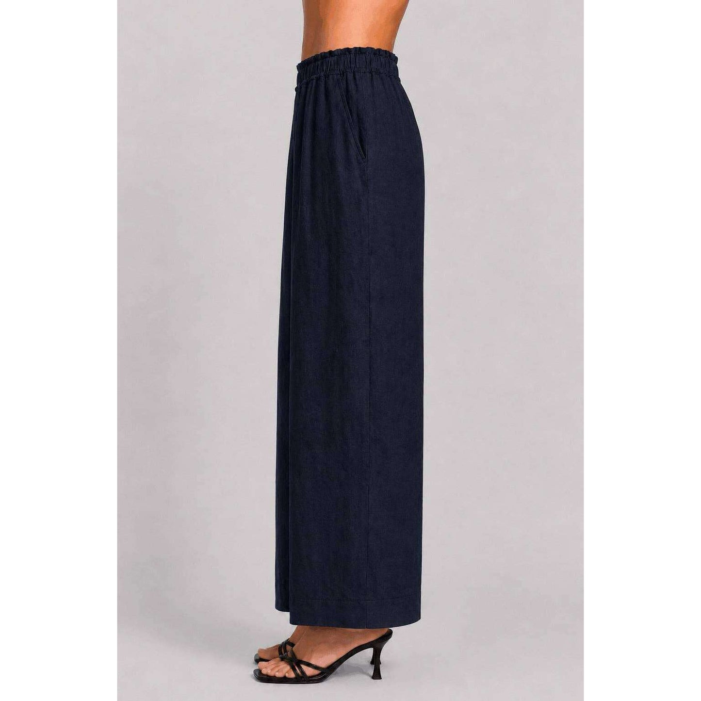 TINA Stephens Italy/Tees By Tina - Lola Easy Linen Pant Navy, Pants, TINA Stephens Italy/Tees By Tina, Plum Bottom