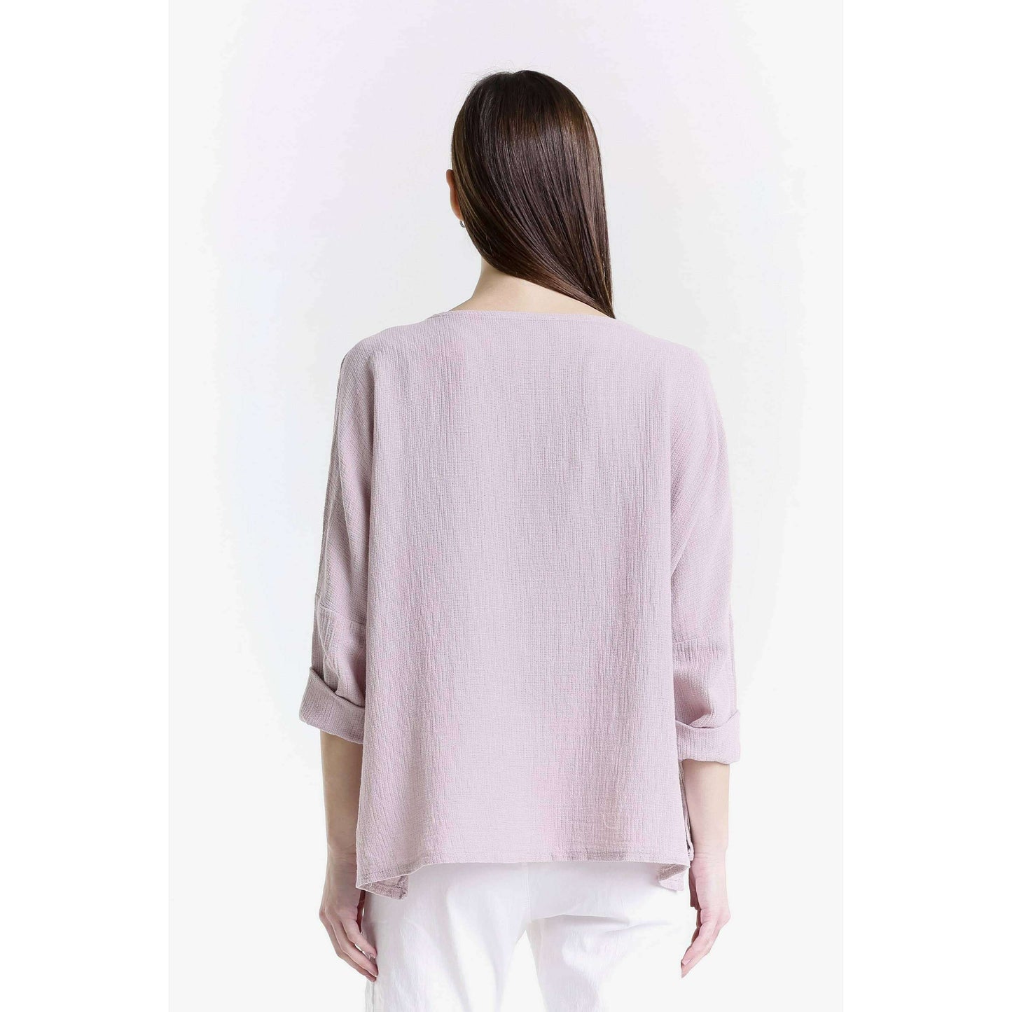 [TINA Stephens Italy/Tees By Tina - Noa Long Sleeve Raglan Top (BLS116): 100 White], [], [TINA Stephens Italy/Tees By Tina], [Plum Bottom].