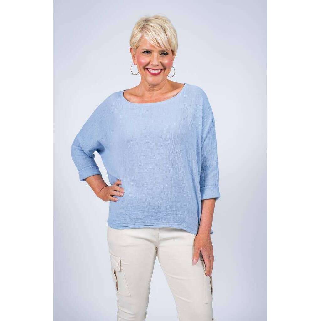 [TINA Stephens Italy/Tees By Tina - Noa Long Sleeve Raglan Top (BLS116): 100 White], [], [TINA Stephens Italy/Tees By Tina], [Plum Bottom].