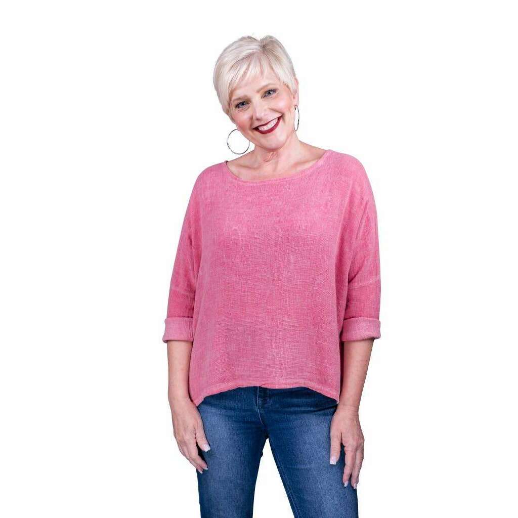[TINA Stephens Italy/Tees By Tina - Noa Long Sleeve Raglan Top (BLS116): 100 White], [], [TINA Stephens Italy/Tees By Tina], [Plum Bottom].