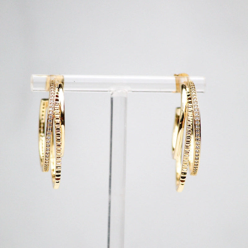 [NATIVE GEM Triple Threat Earrings], [JEWELRY], [Native Gem], [Plum Bottom].