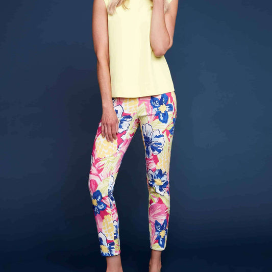 UP! - Maui Petal-Slit Techno Ankle Pant, Pants, up!, Plum Bottom
