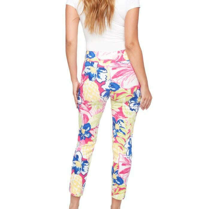 UP! - Maui Petal-Slit Techno Ankle Pant, Pants, up!, Plum Bottom