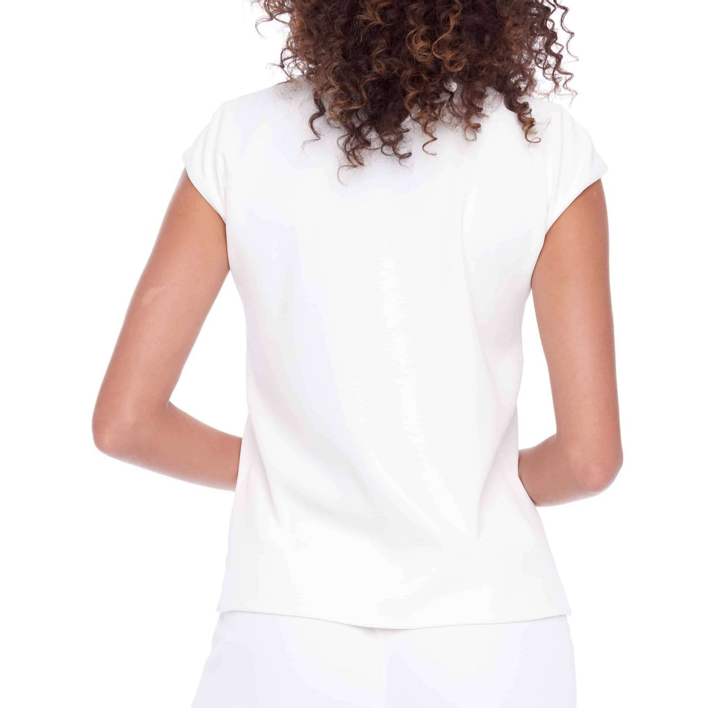 UP! - Solid Vegan Silk T-Shirt - White, Shirts, up!, Plum Bottom