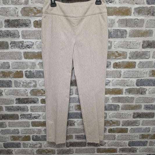 UP! 68450 Linen Effect Techno Ankle Pant Sand