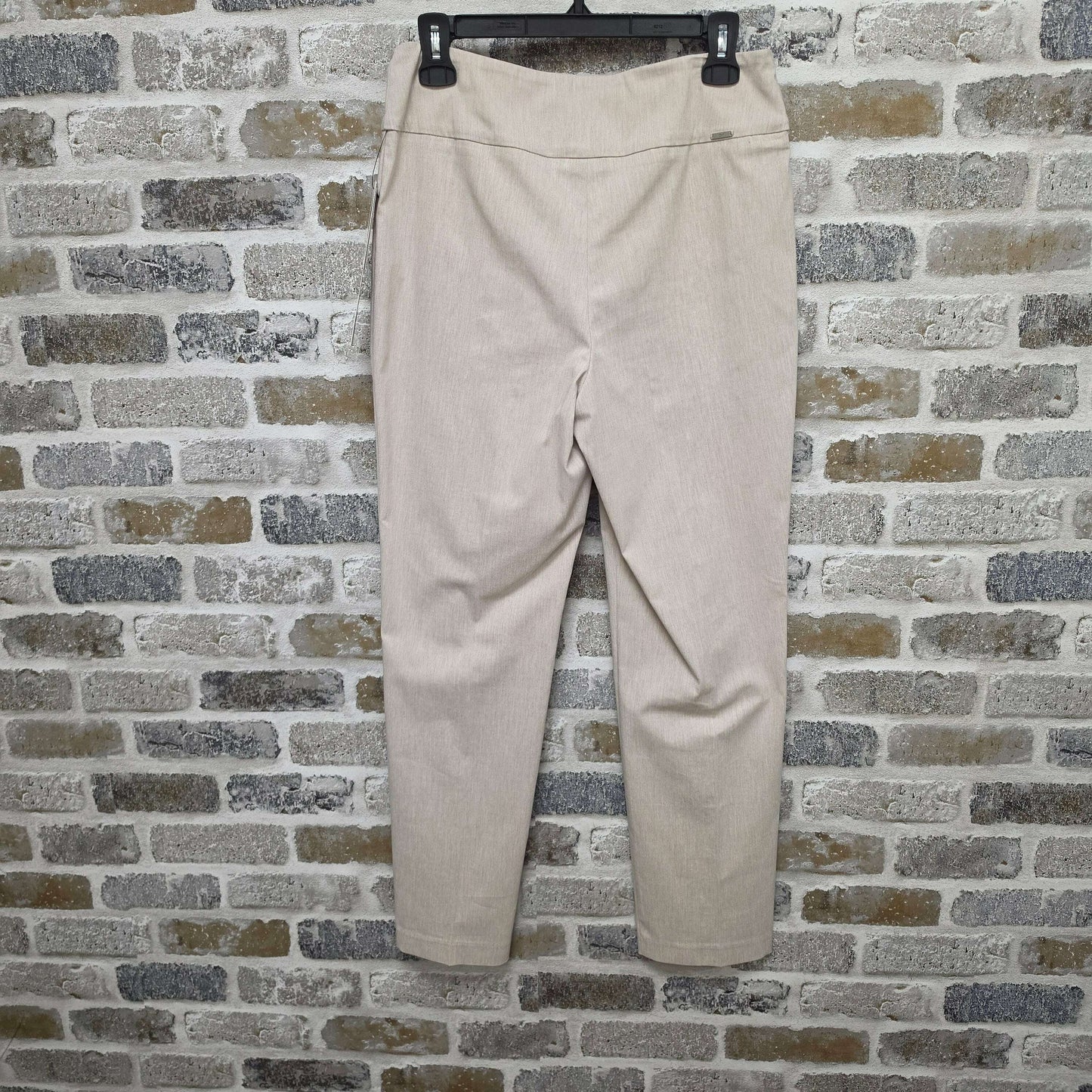 UP! 68450 Linen Effect Techno Ankle Pant Sand