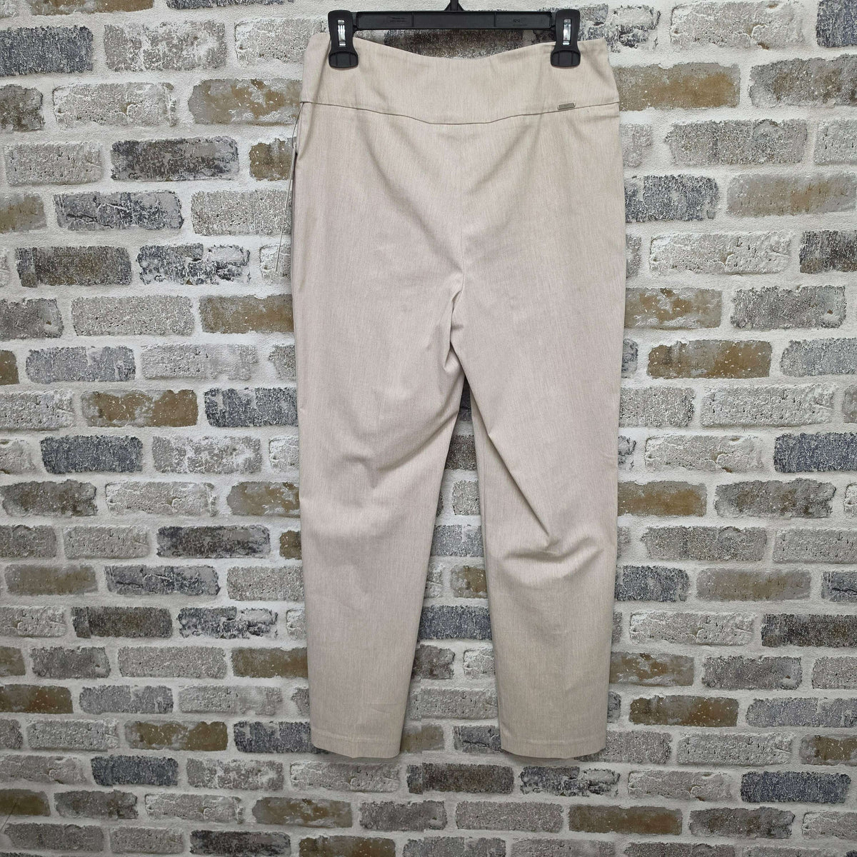 UP! 68450 Linen Effect Techno Ankle Pant Sand, CLOTHING, up!, Plum Bottom