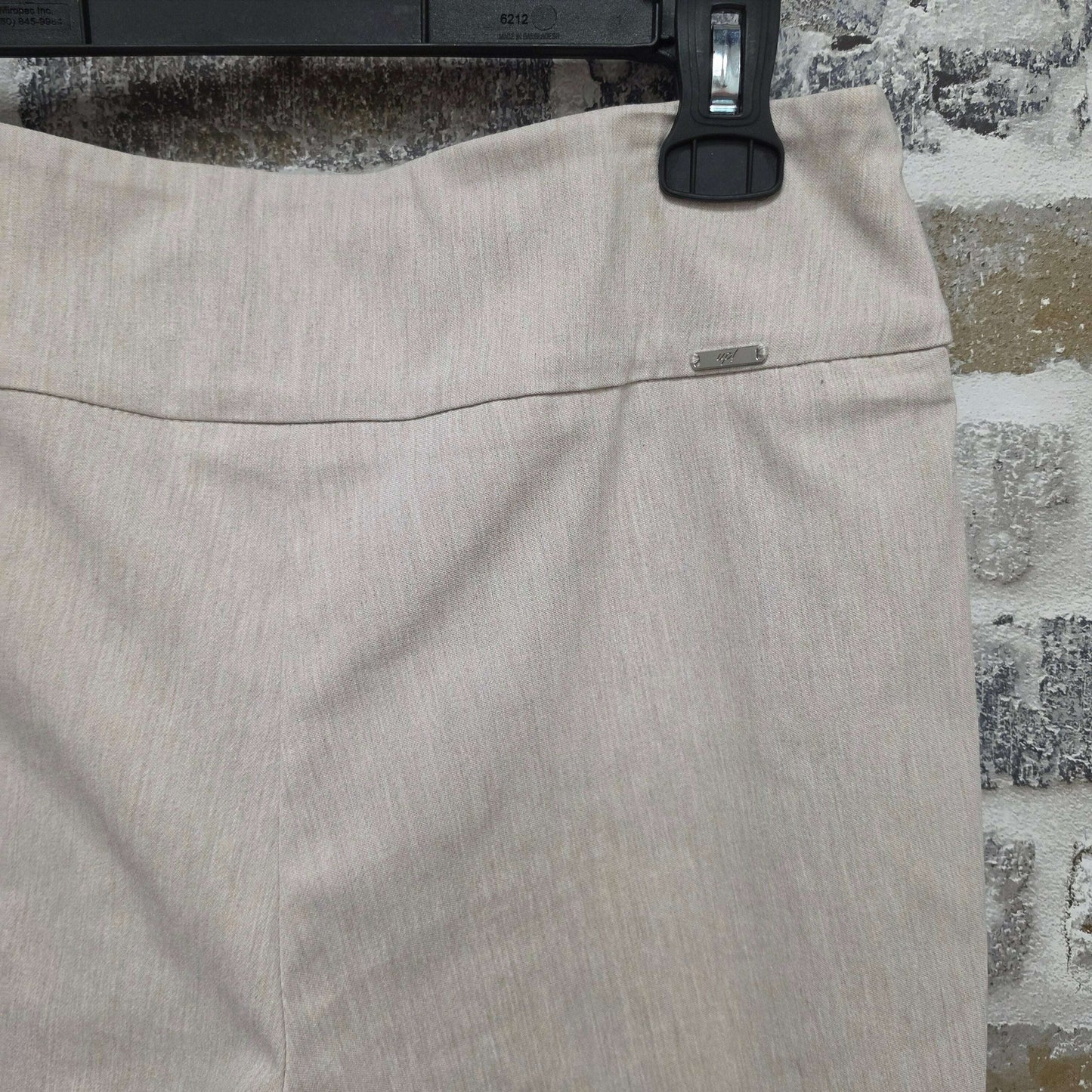 UP! 68450 Linen Effect Techno Ankle Pant Sand