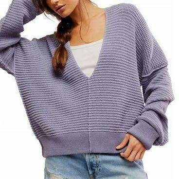 We The Free - Into You Pullover - Blue Granite, Sweaters, Free People, Plum Bottom